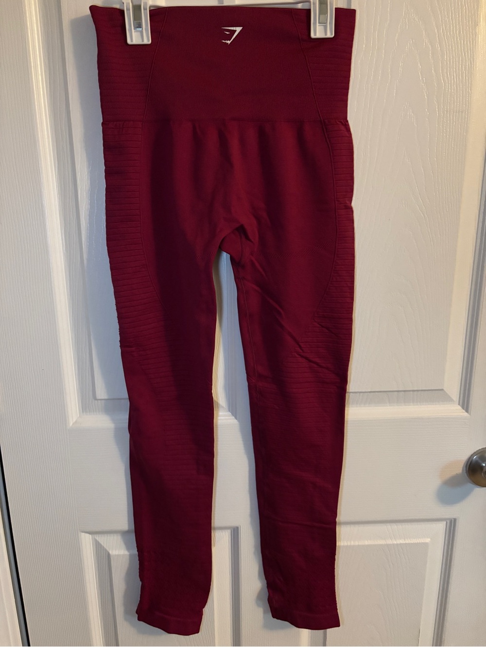 Gymshark High-Waist Maroon Performance Leggings